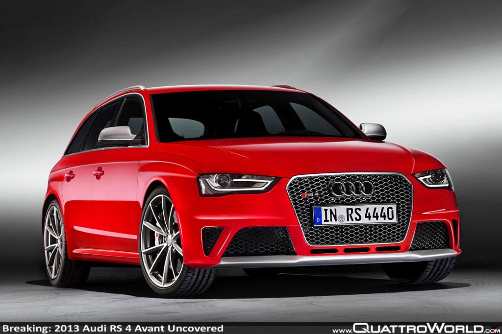 The 2013 Audi RS4 Avant will come boasting an expected 450HP from the 
