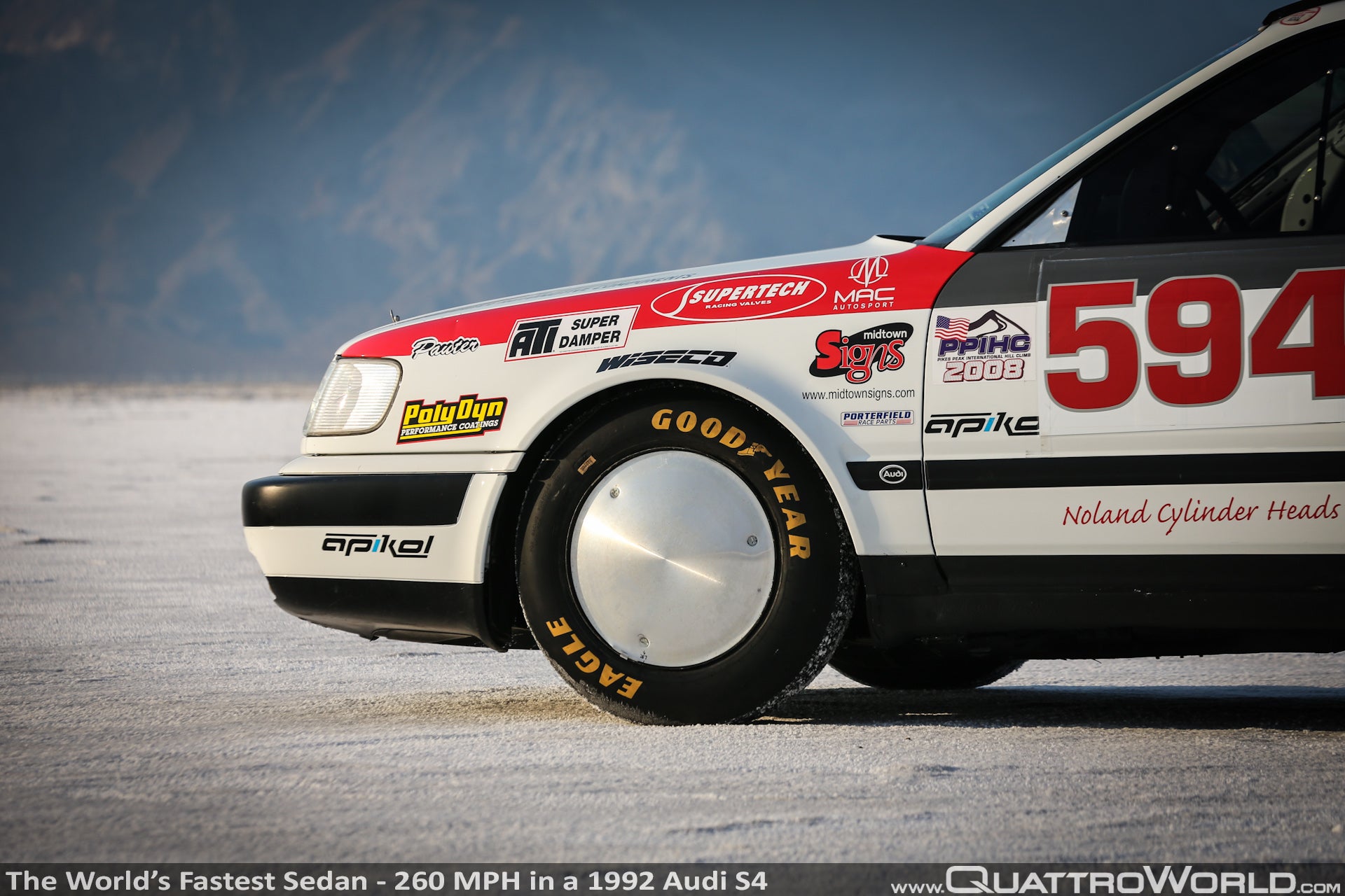 Fastest Audi in the World    Jeff Gerner Audi S4 Bonneville 2012