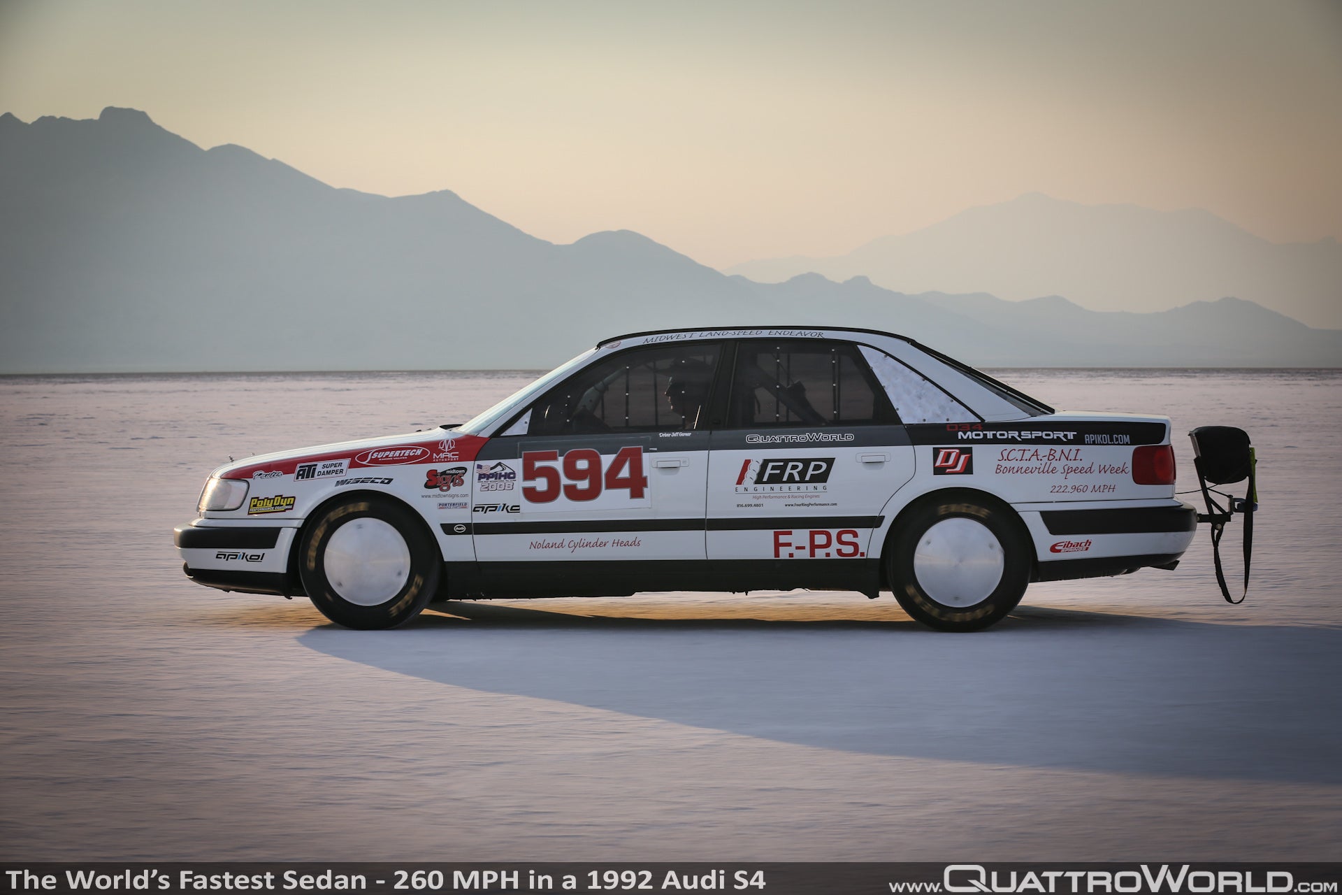 Fastest Audi in the World    Jeff Gerner Audi S4 Bonneville 2012