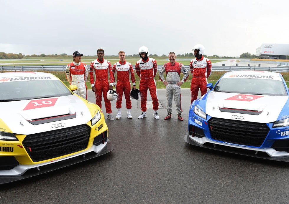 Markus Winkelhock, David Alaba, Mario Götze, Robert Lewandowski, Tom Kristensen, Thomas Müller