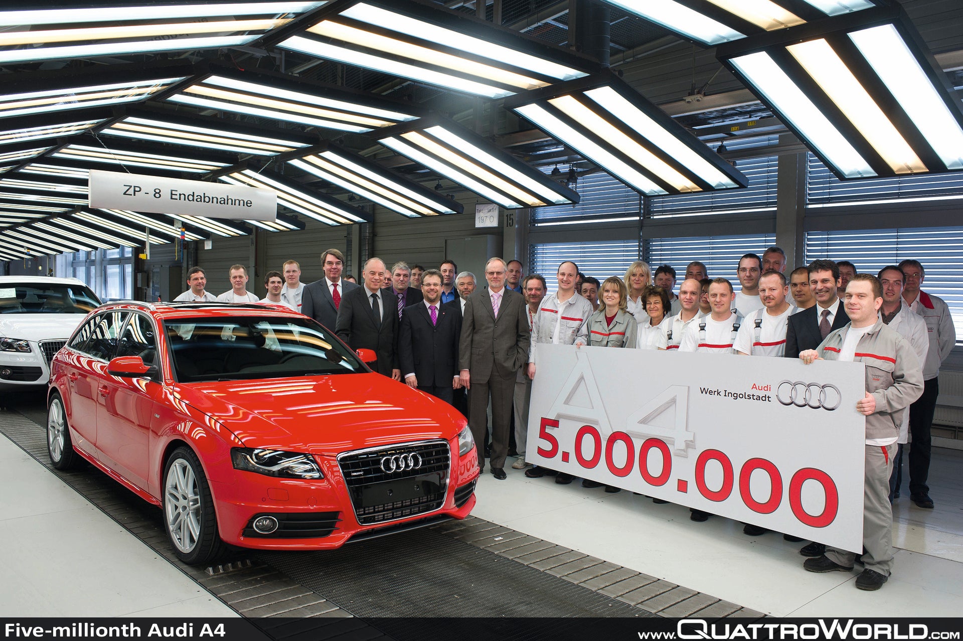 Five-millionth Audi A4 leaves the assembly line - QuattroWorld