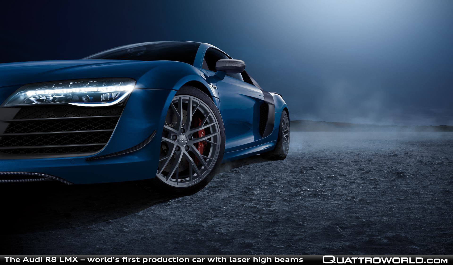The Audi R8 Lmx Worlds First Production Car With Laser High Beams
