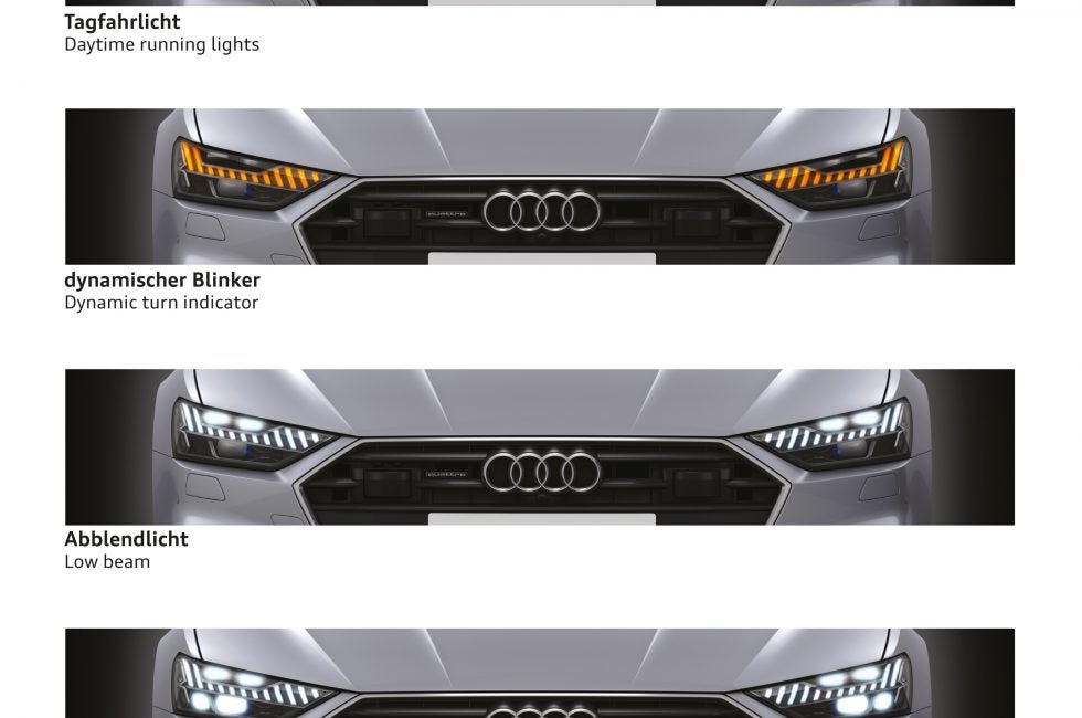 Audi laser headlights